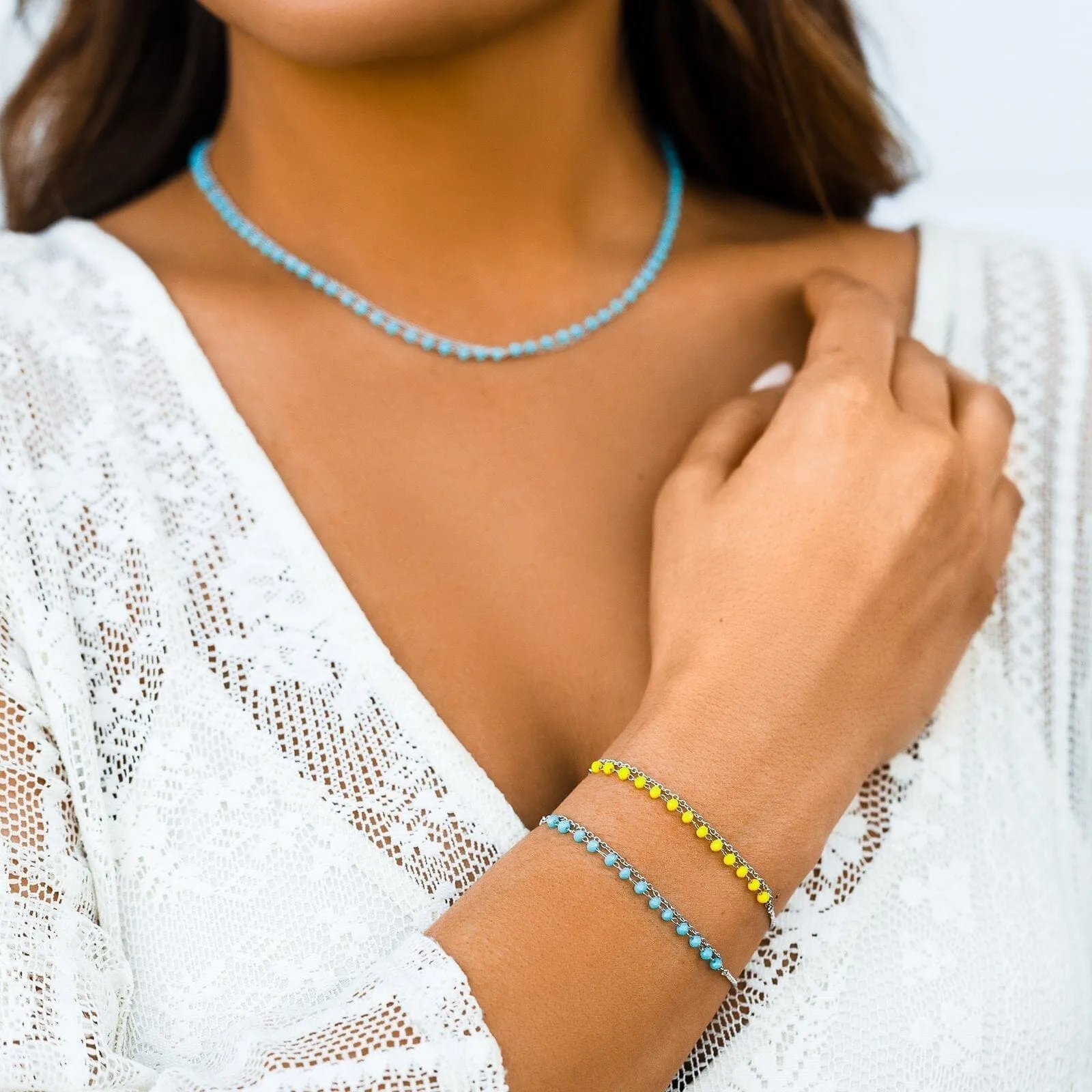 Neon Chain Slider Bracelet sold by Pura Vida product image thumbnail 2