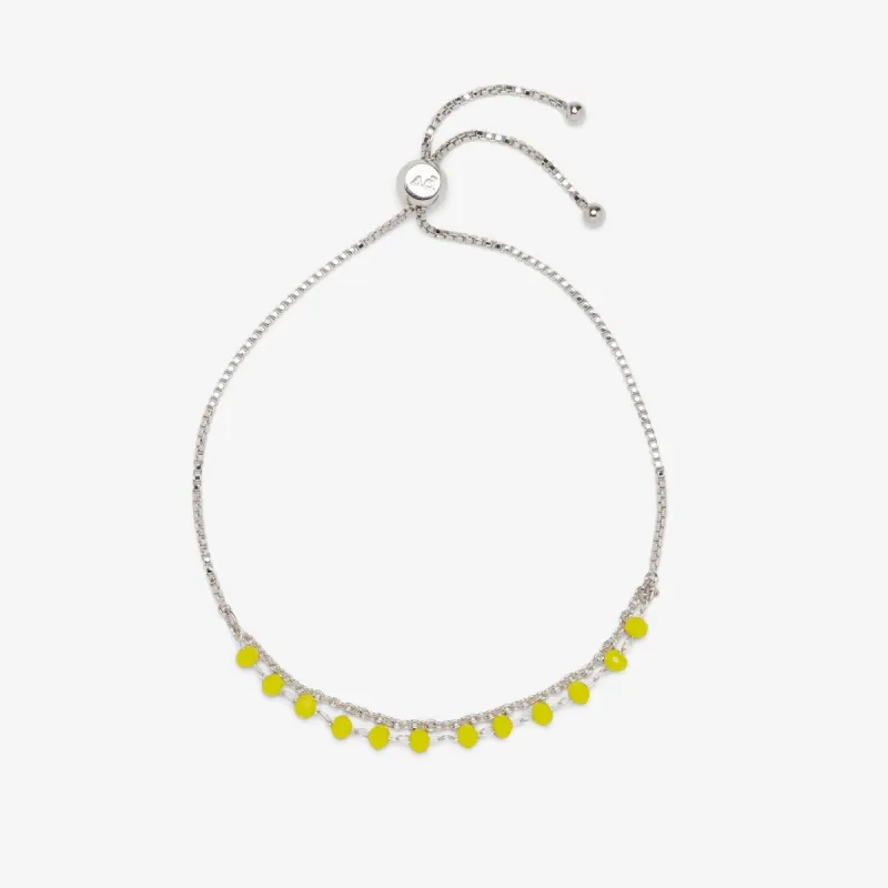 Neon Chain Slider Bracelet sold by Pura Vida