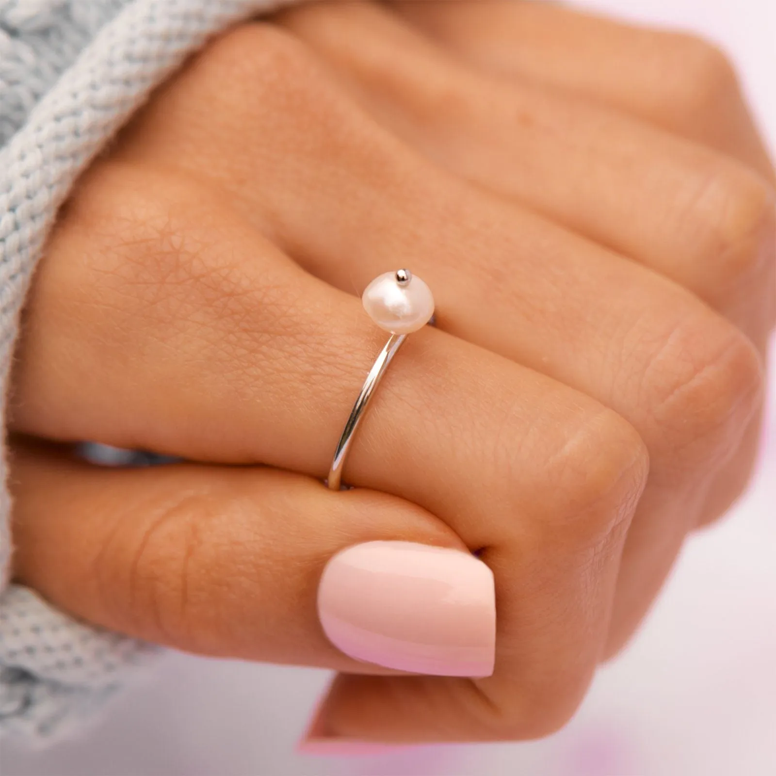 Bitty Pearl Ring sold by Pura Vida product image thumbnail 4