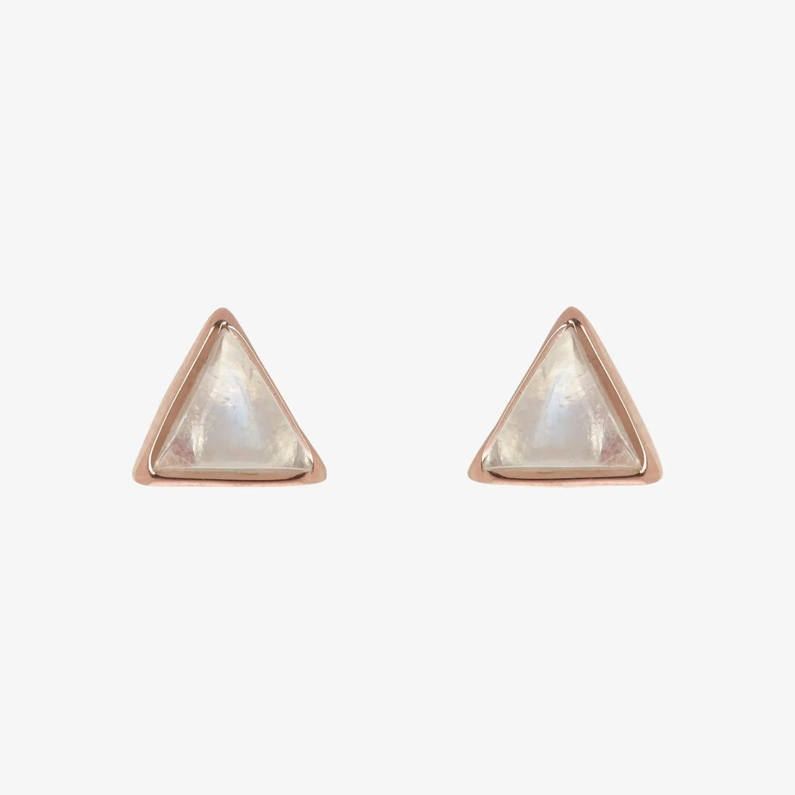 Gemstone Triangle Stud Earrings sold by Pura Vida