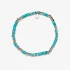 Turquoise Bead Stretch Anklet sold by Pura Vida
