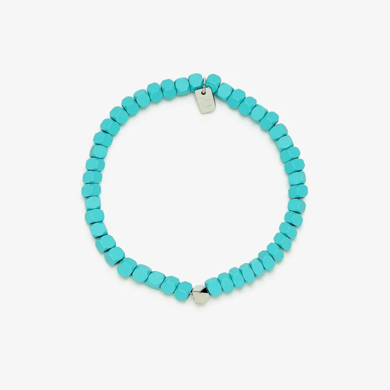 Coated Hematite Stretch Bracelet made by Pura Vida