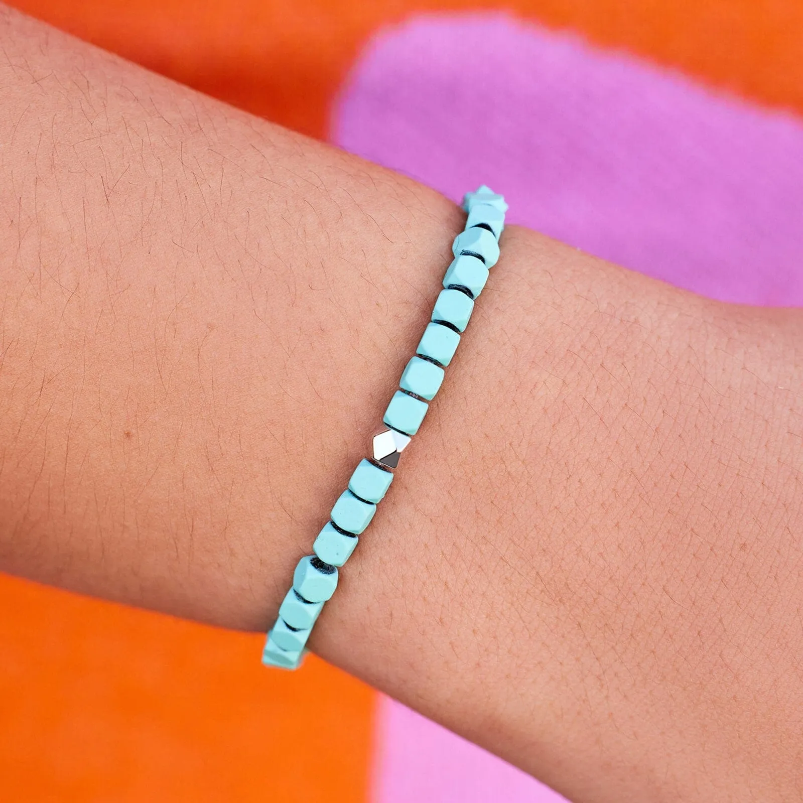 Coated Hematite Stretch Bracelet sold by Pura Vida product image thumbnail 4