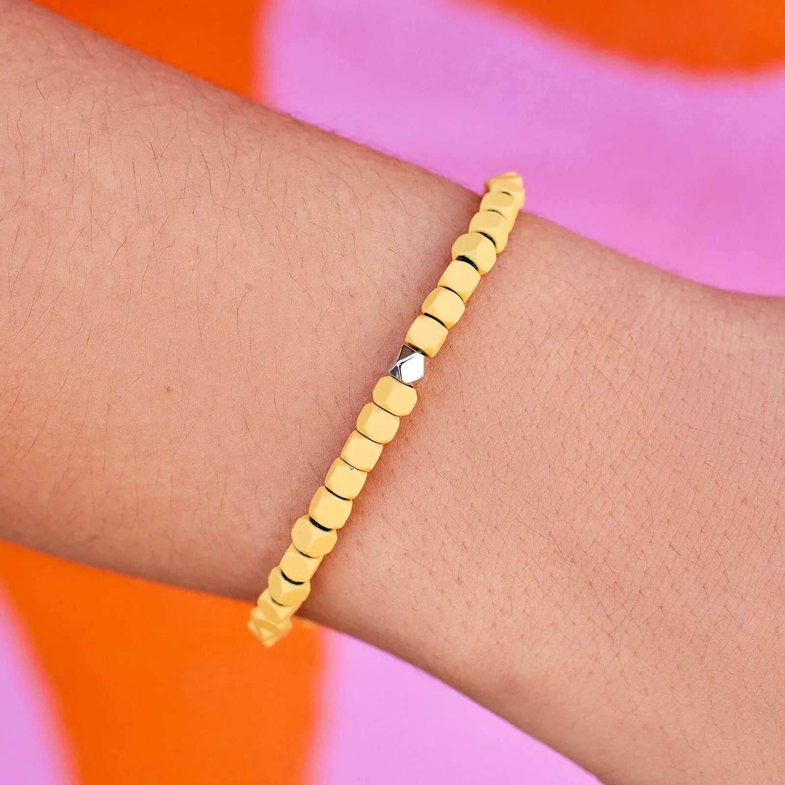 Coated Hematite Stretch Bracelet sold by Pura Vida product image thumbnail 5