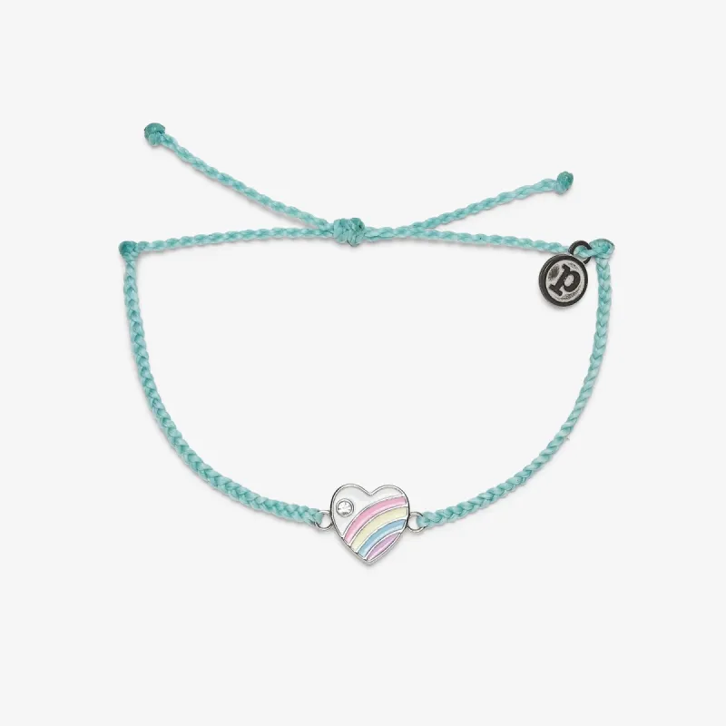 Pastel Vintage Heart Charm Bracelet sold by Pura Vida