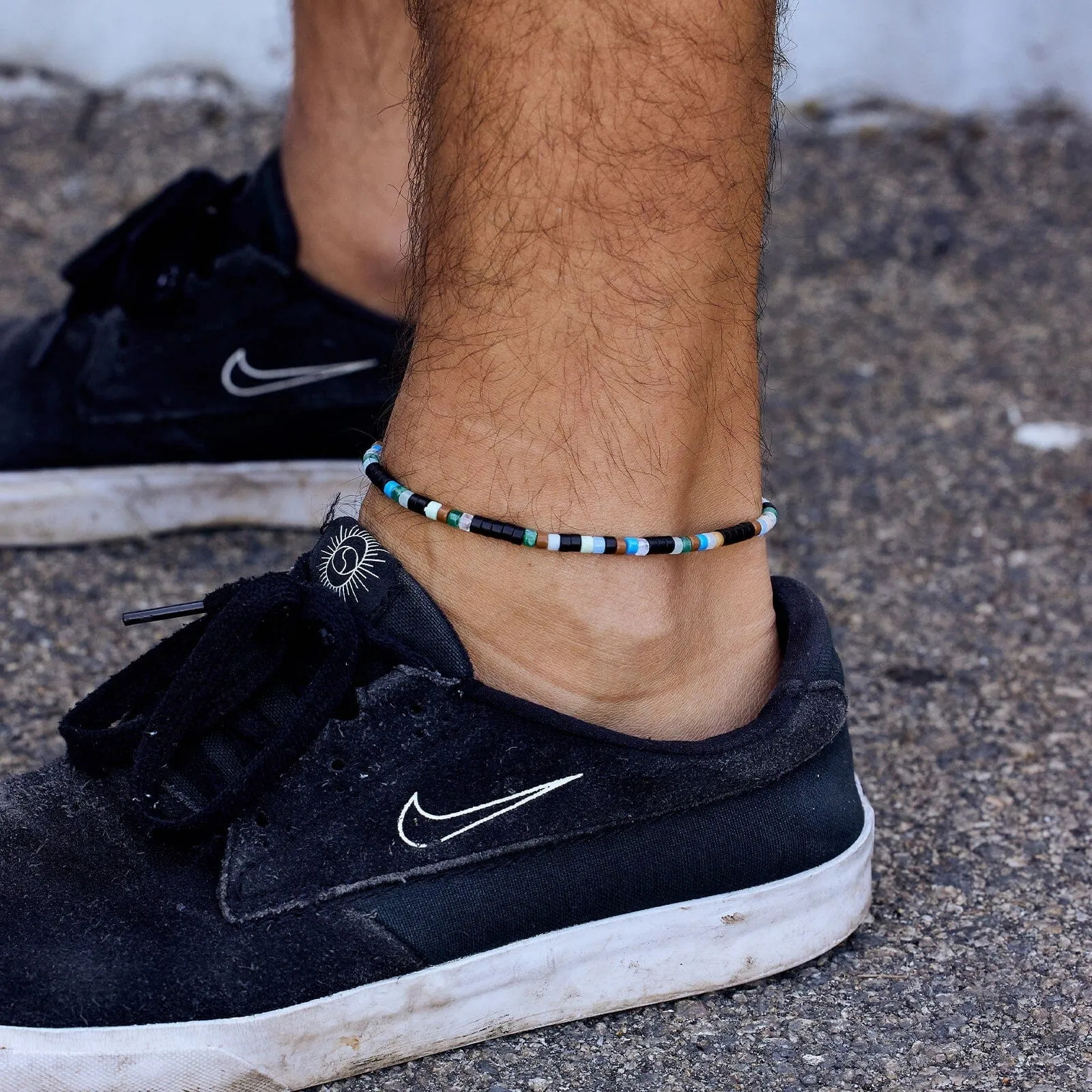 Men's Mixed Seed Bead Stretch Anklet sold by Pura Vida product image thumbnail 3