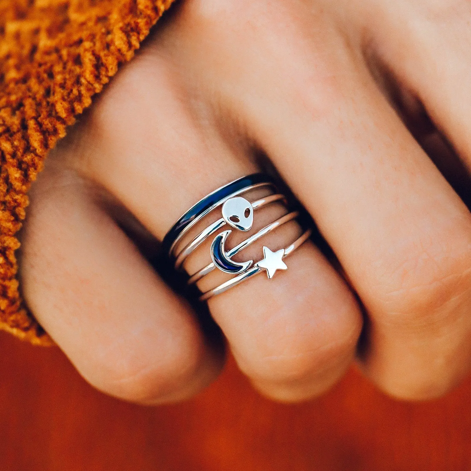 Lost in the Cosmos Ring Stack sold by Pura Vida product image thumbnail 2