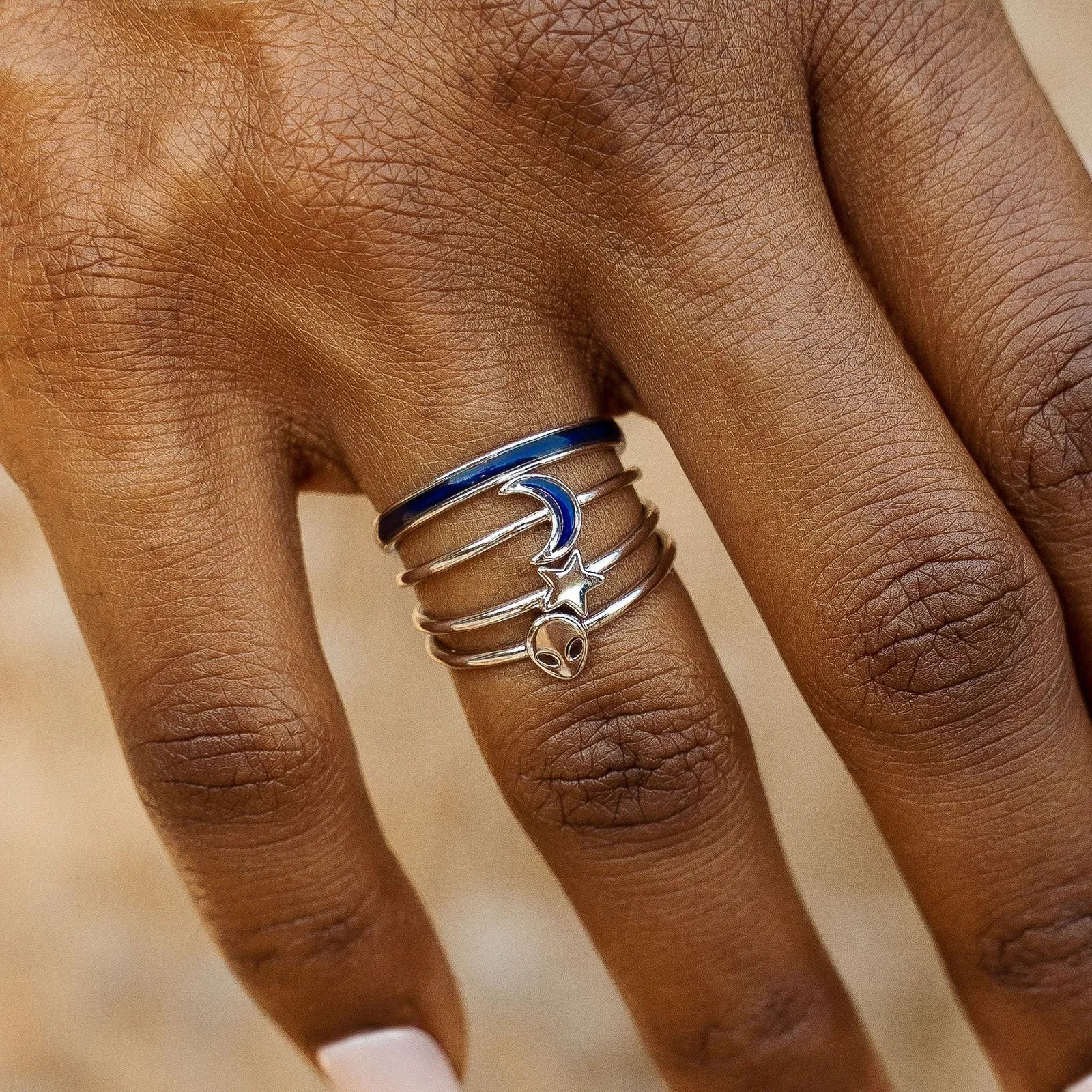 Lost in the Cosmos Ring Stack sold by Pura Vida product image thumbnail 5