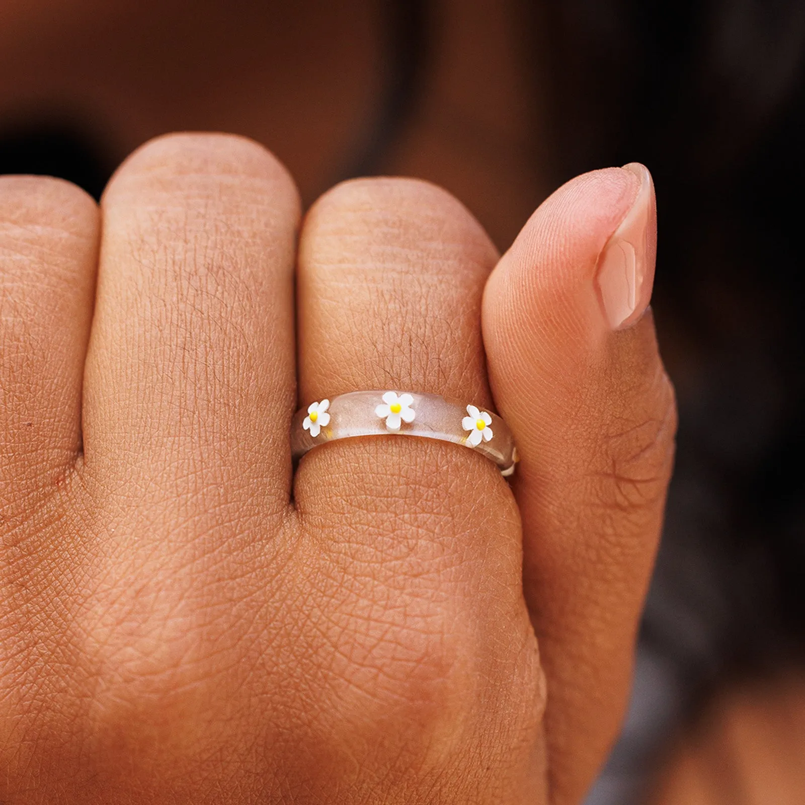 Daisy Resin Ring sold by Pura Vida product image thumbnail 2