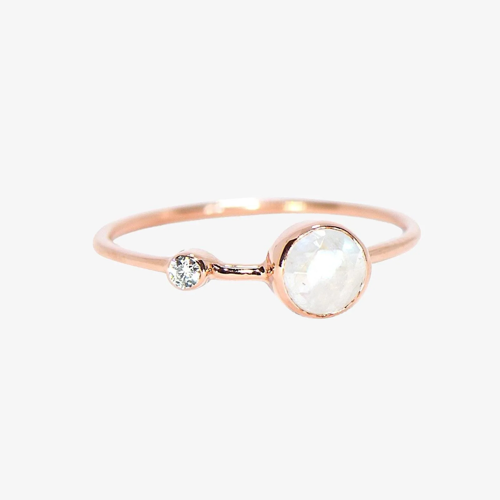 Moonstone Double Stone Ring sold by Pura Vida
