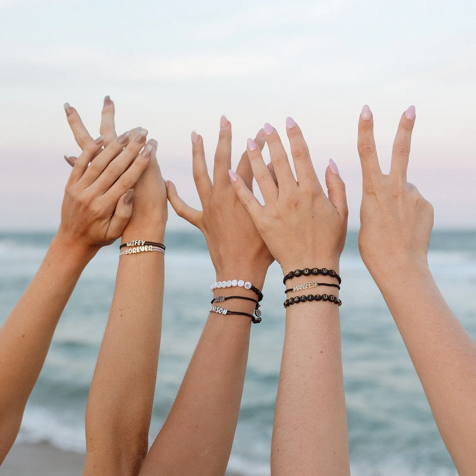 Silver Hematite Bead Stretch Bracelet sold by Pura Vida product image thumbnail 4