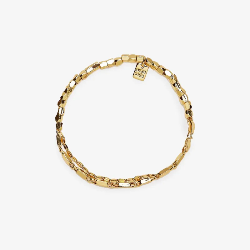 Metal Bead & Chain Stretch Bracelet sold by Pura Vida