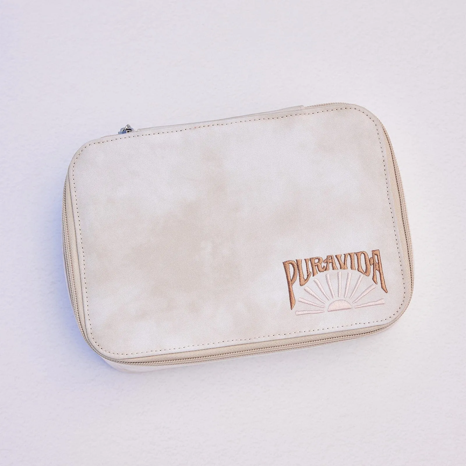 Large Taupe Tie Dye Jewelry Case sold by Pura Vida