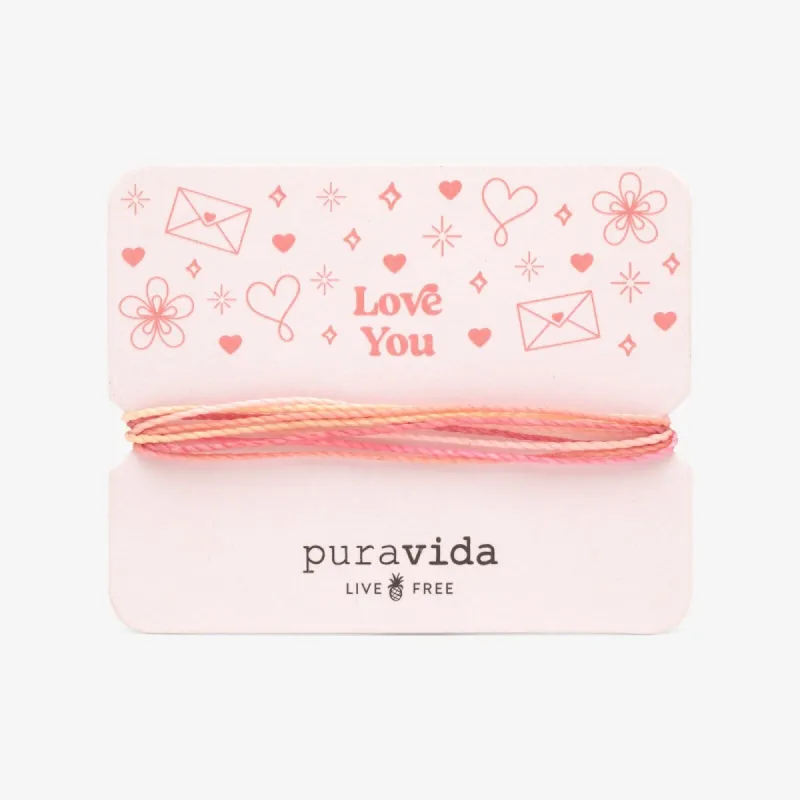 Love You Bracelet Card sold by Pura Vida