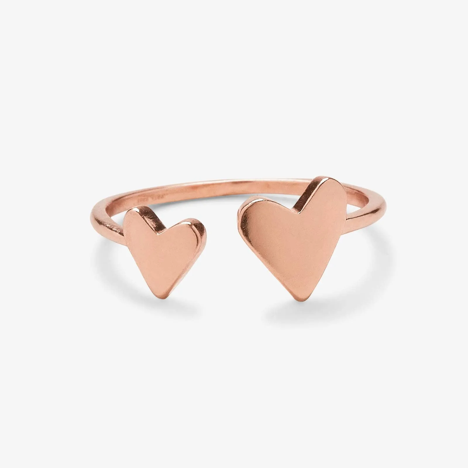 Two Hearts Open Ring sold by Pura Vida product image thumbnail 3