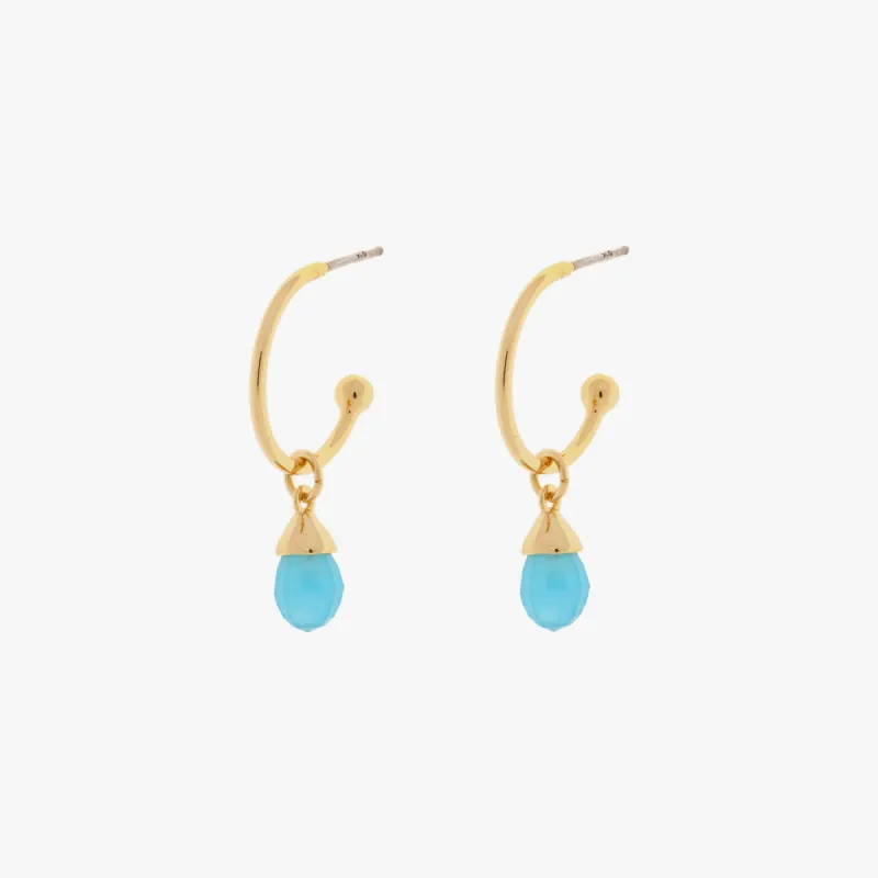 Water Drop Hoop Earrings made by Pura Vida