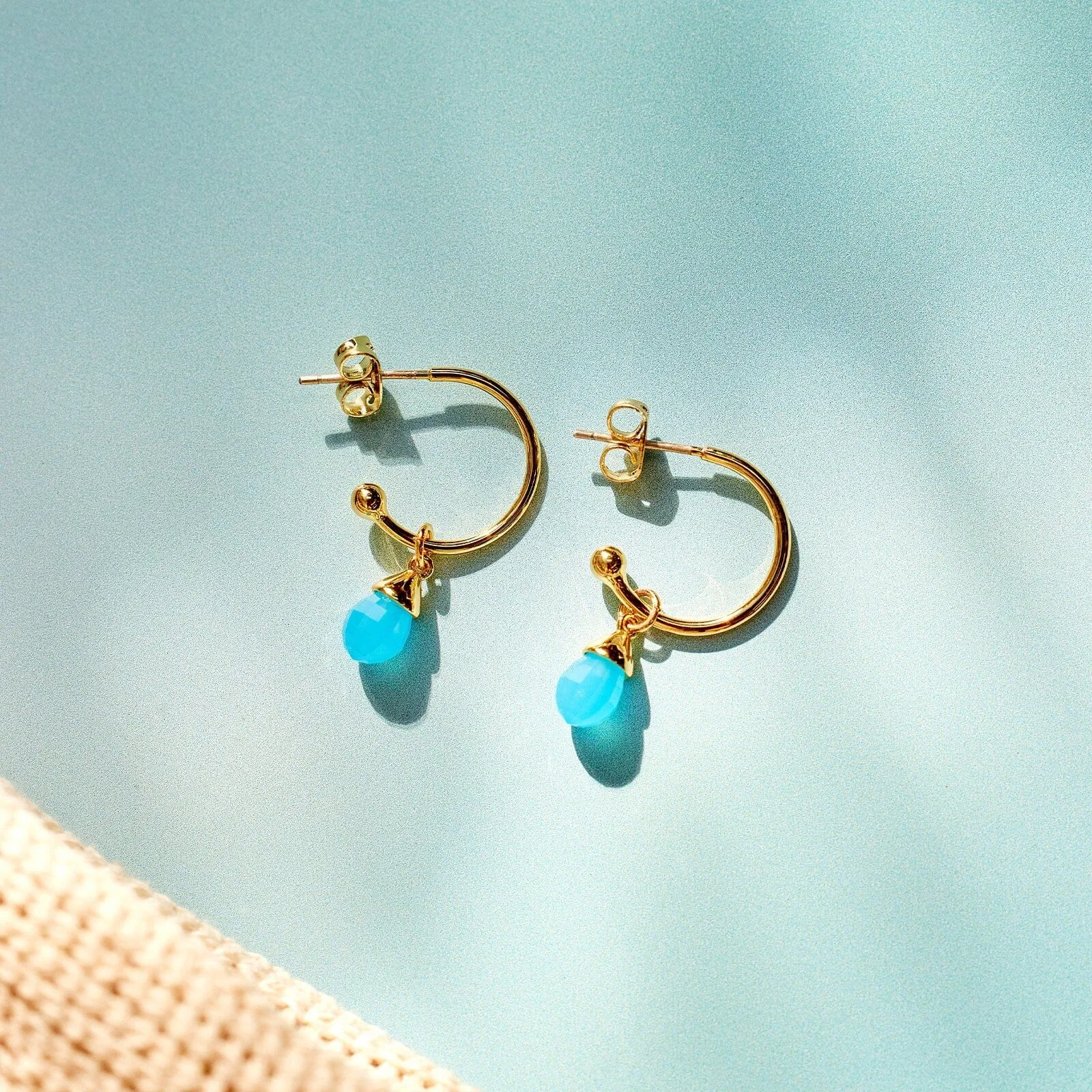 Water Drop Hoop Earrings sold by Pura Vida product image thumbnail 4