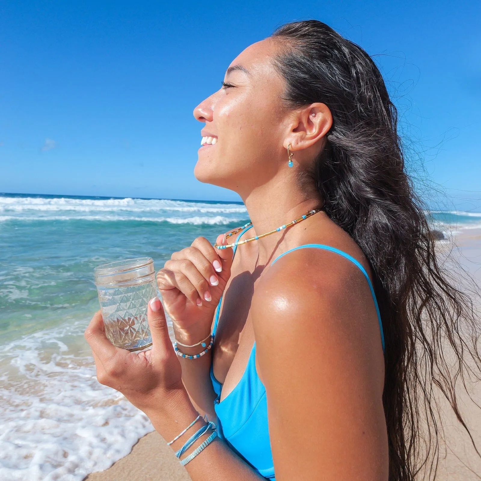 Water Drop Hoop Earrings sold by Pura Vida product image thumbnail 3