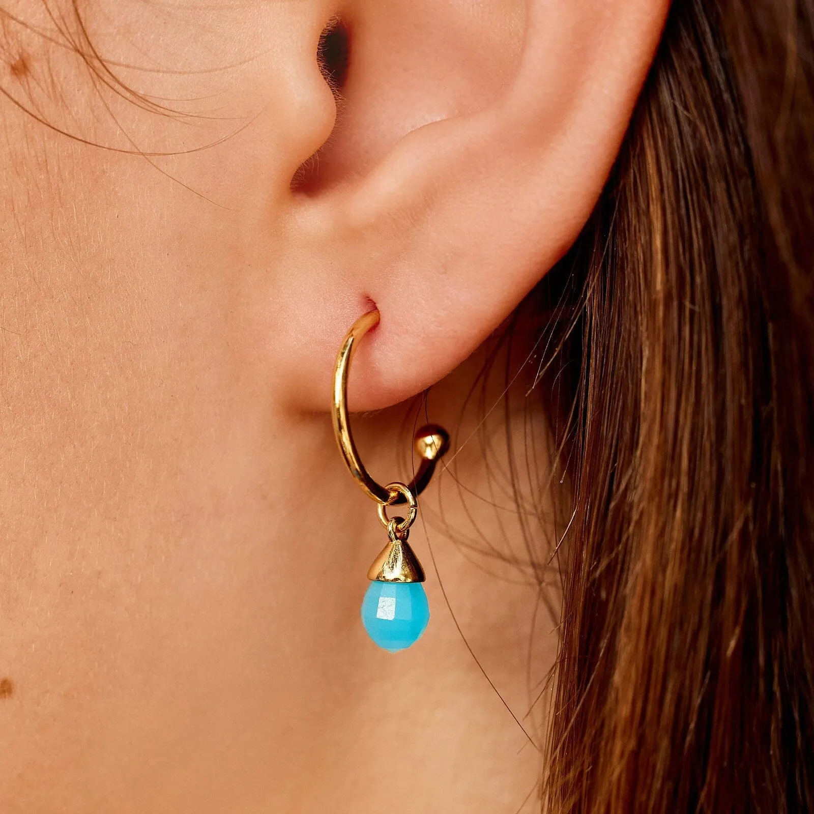 Water Drop Hoop Earrings sold by Pura Vida product image thumbnail 2