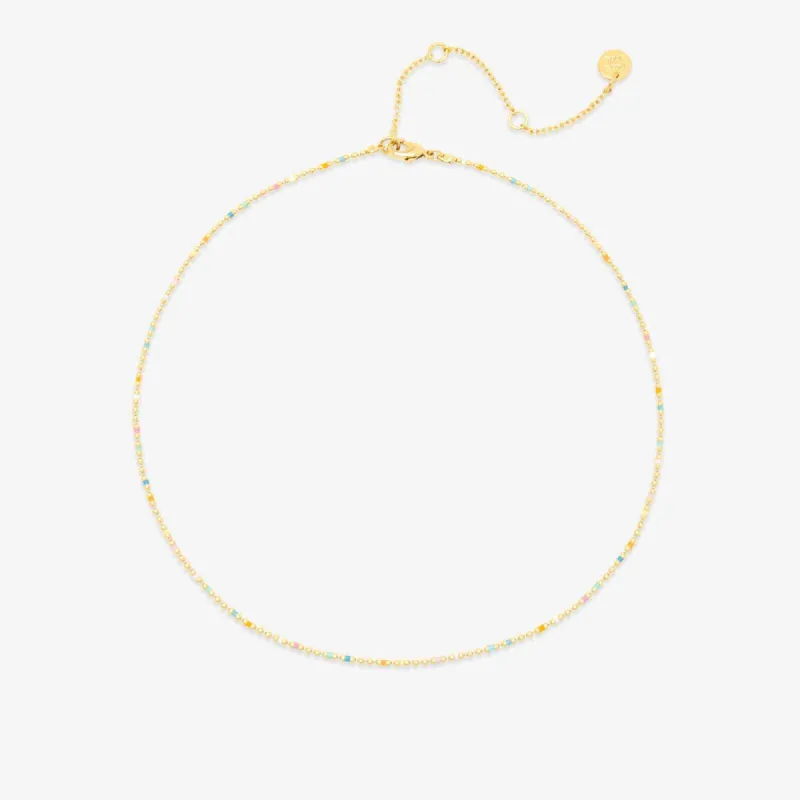 Dainty Enamel Chain Choker sold by Pura Vida