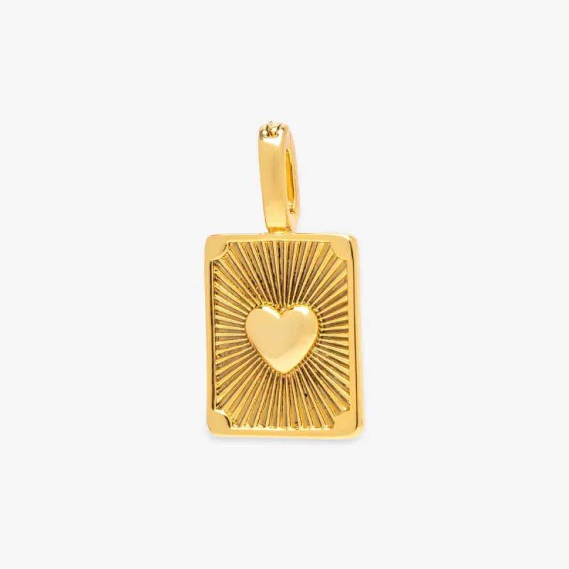 Harper Textured Heart Charm sold by Pura Vida