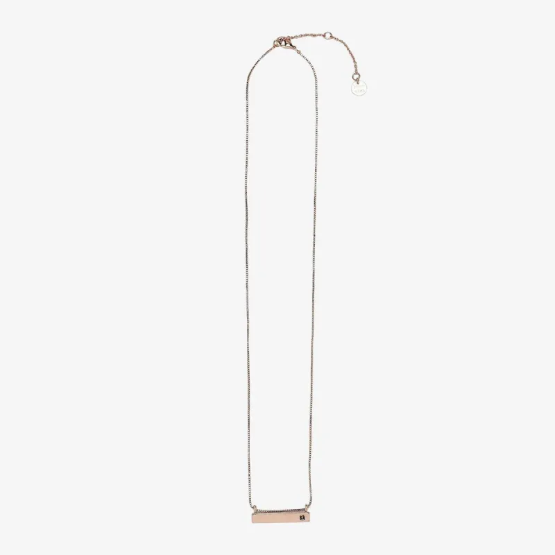 Engravable Bar Birthstone Necklace sold by Pura Vida