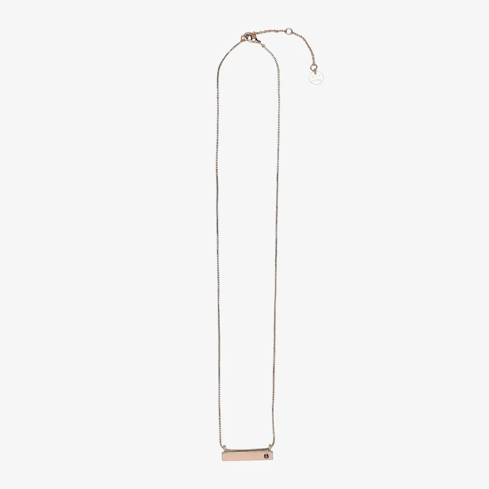 Engravable Bar Birthstone Necklace sold by Pura Vida