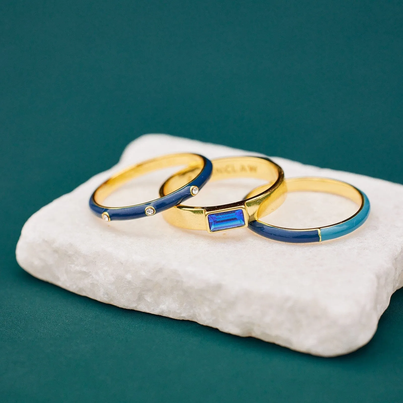 Ravenclaw™ 3 Ring Stack sold by Pura Vida product image thumbnail 2