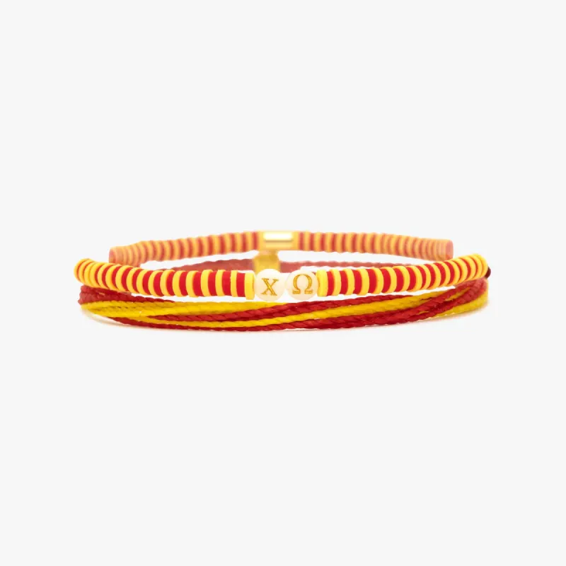 Chi Omega Bracelet Set of 2 made by Pura Vida