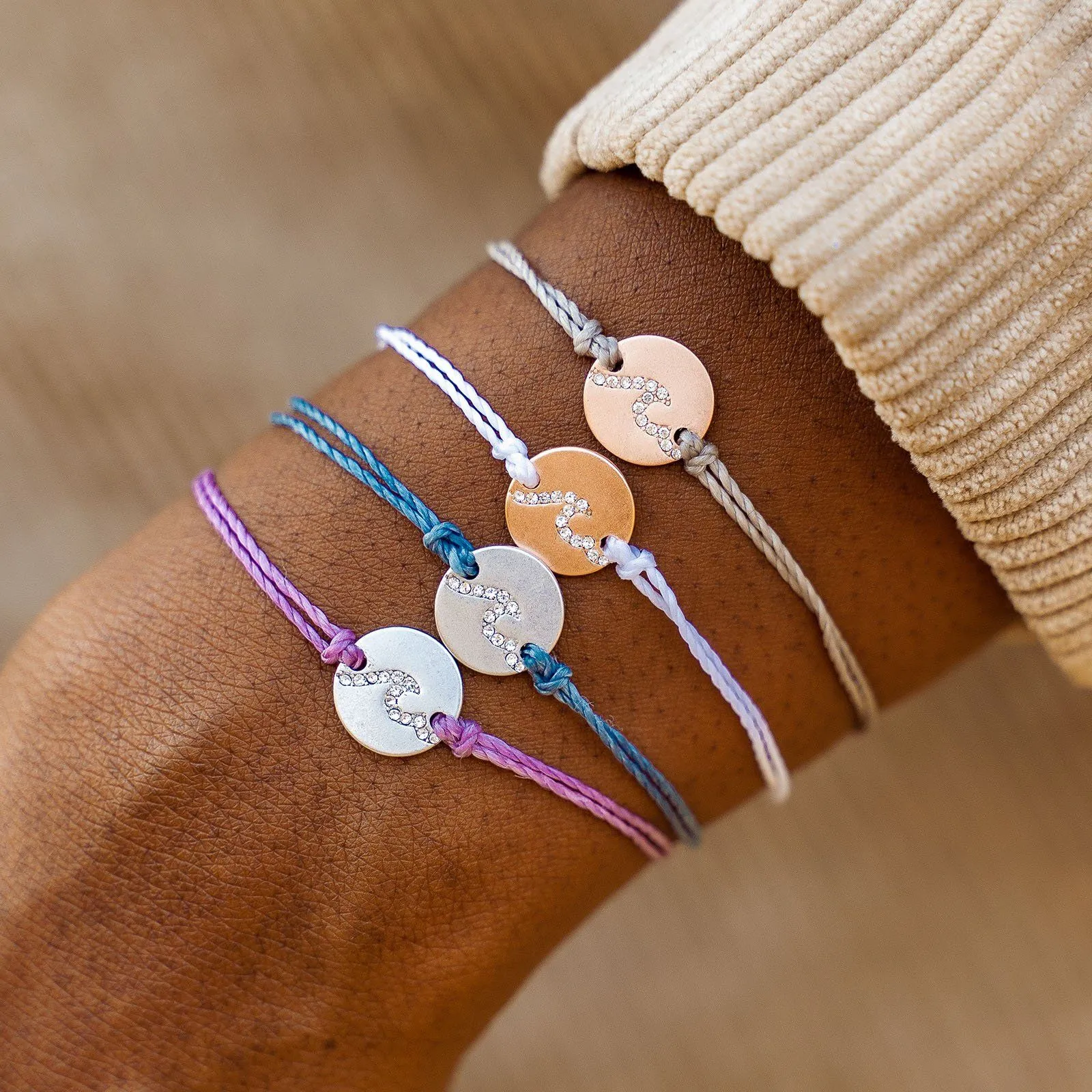 Pave Wave Coin Charm sold by Pura Vida product image thumbnail 4