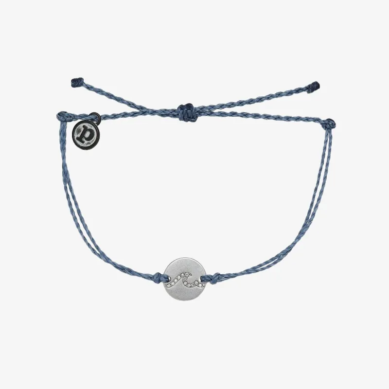 Pave Wave Coin Charm sold by Pura Vida