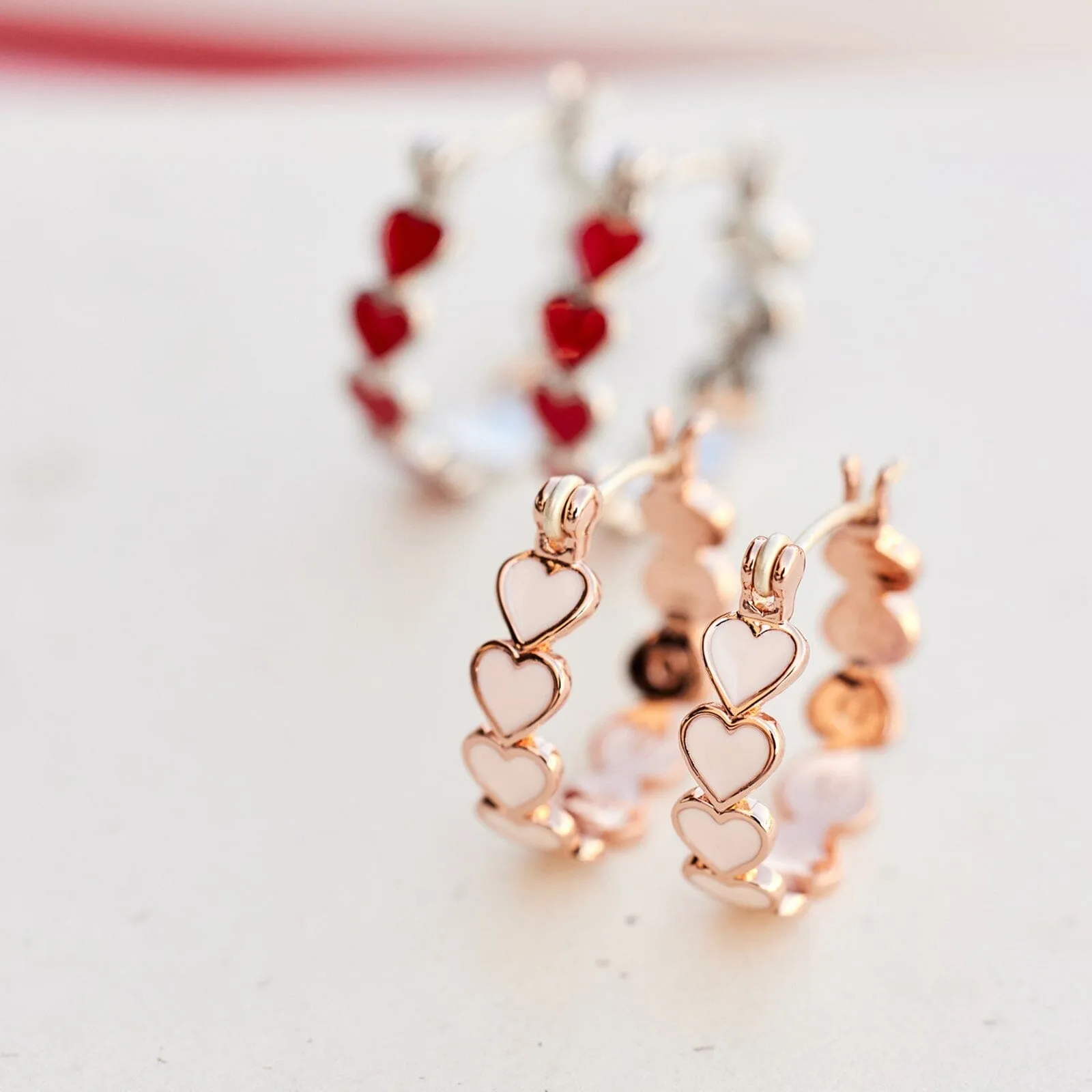 Love Hearts Hoop Earrings sold by Pura Vida product image thumbnail 5