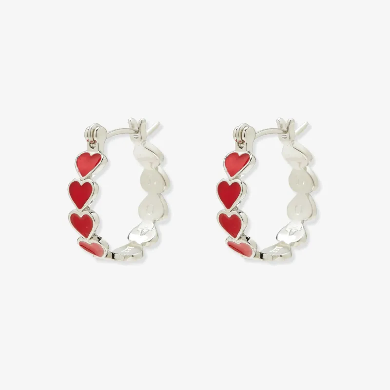 Love Hearts Hoop Earrings sold by Pura Vida