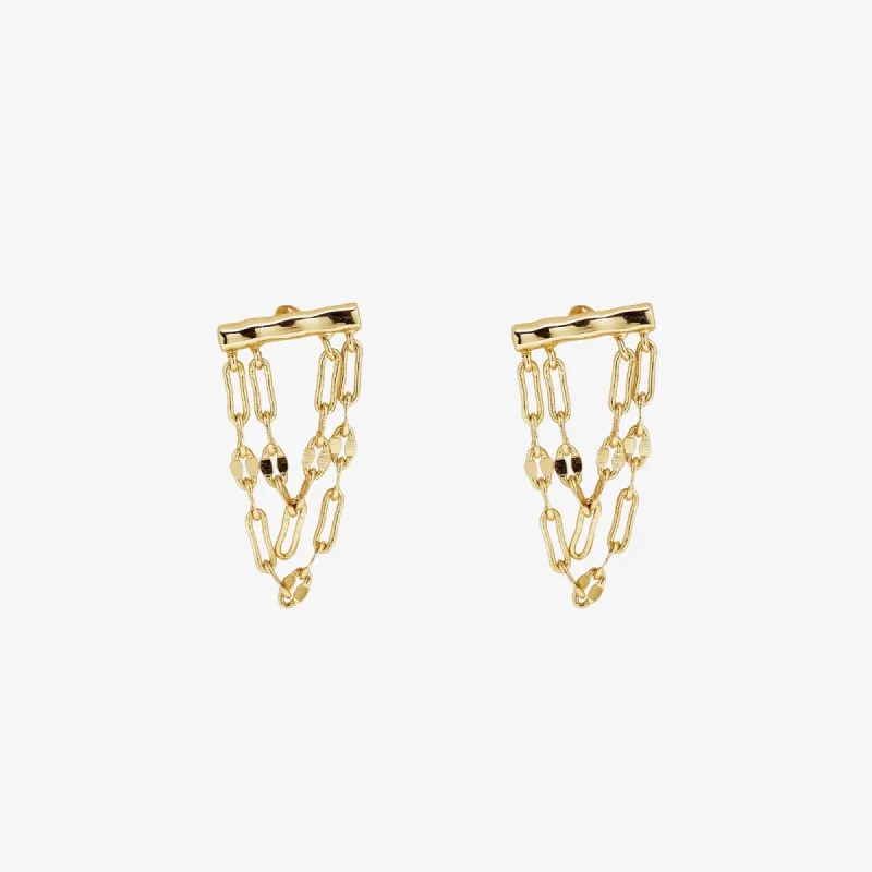 Draped Bar Earrings sold by Pura Vida