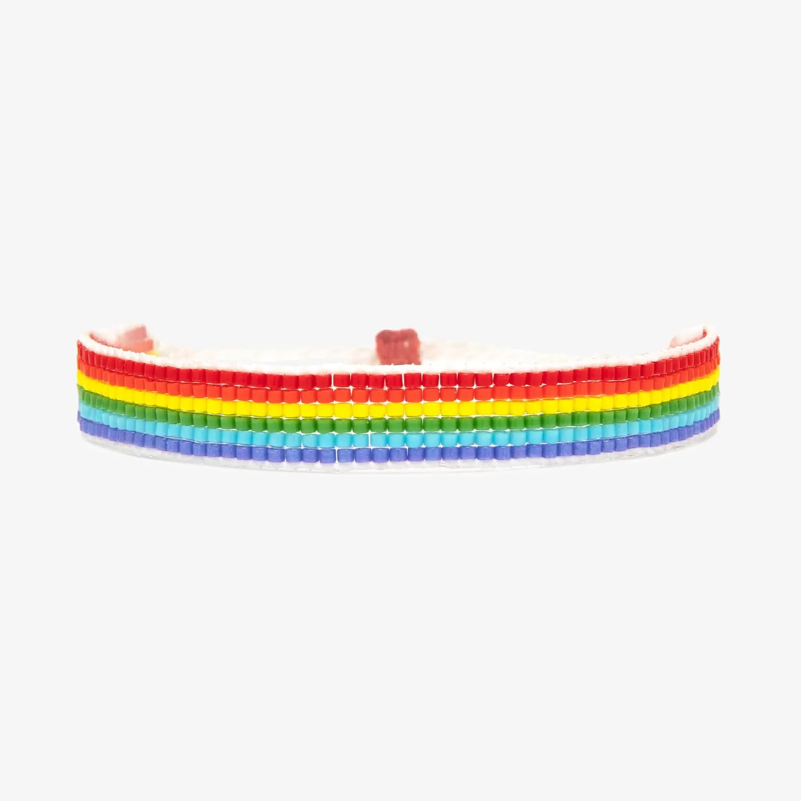 Woven Rainbow Seed Bead Bracelet sold by Pura Vida