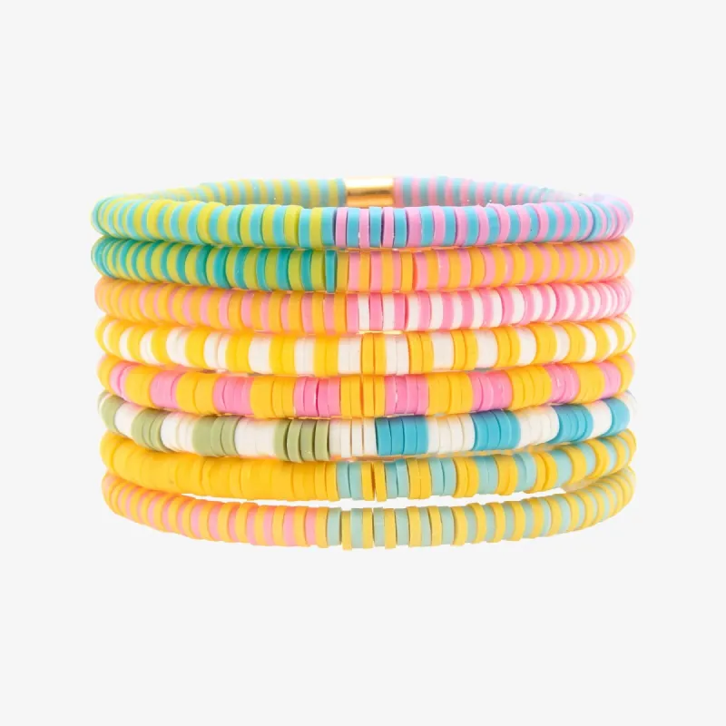 Sunset Beach Stretch Bracelet Set of 8 sold by Pura Vida
