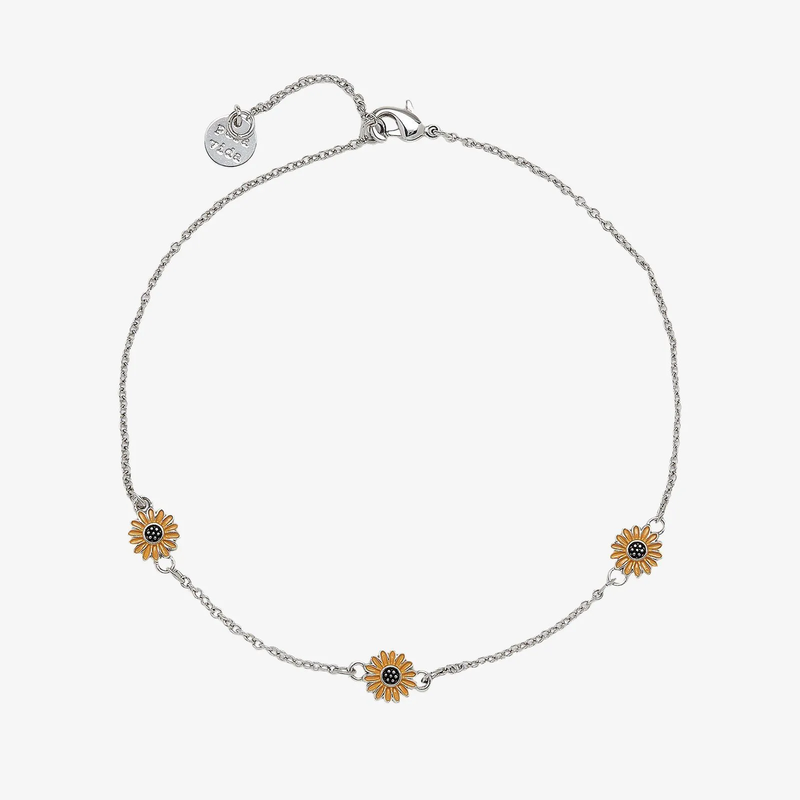 Enamel Sunflower Anklet sold by Pura Vida