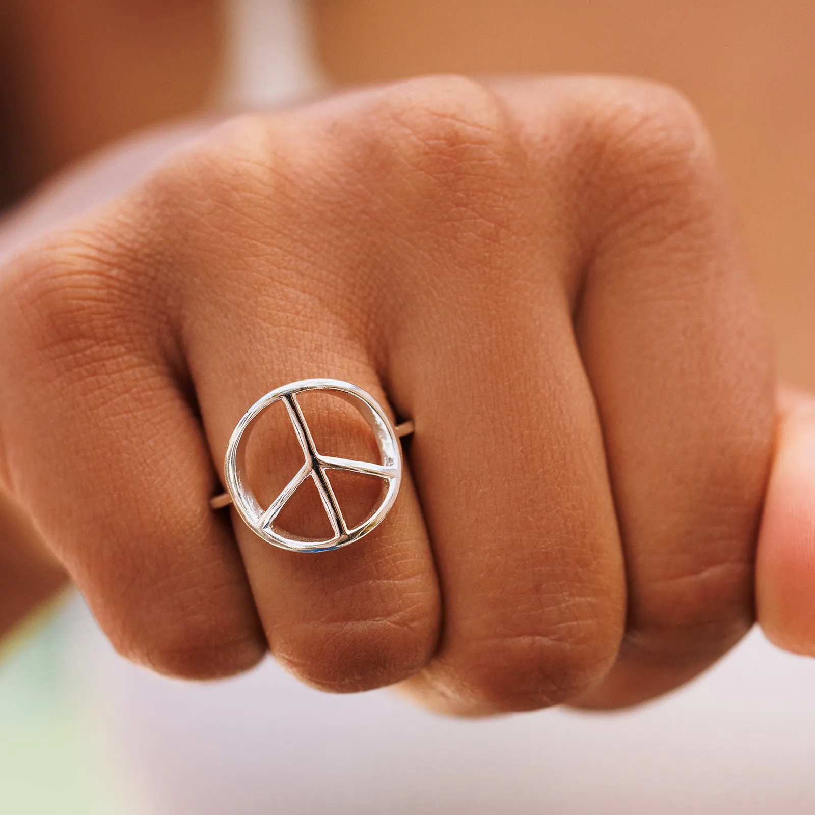 Peace Sign Ring sold by Pura Vida product image thumbnail 3