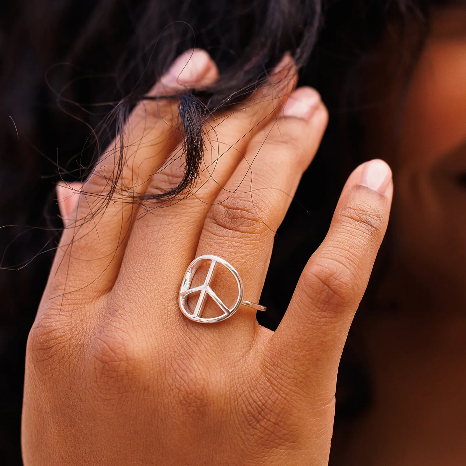 Peace Sign Ring sold by Pura Vida product image thumbnail 2