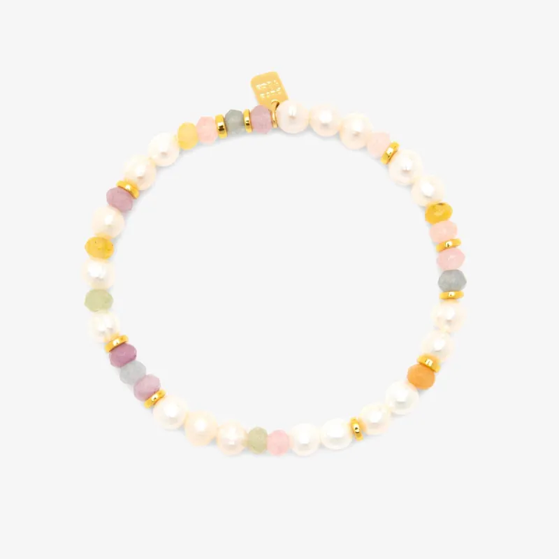 Venice Mixed Bead Stretch Bracelet sold by Pura Vida