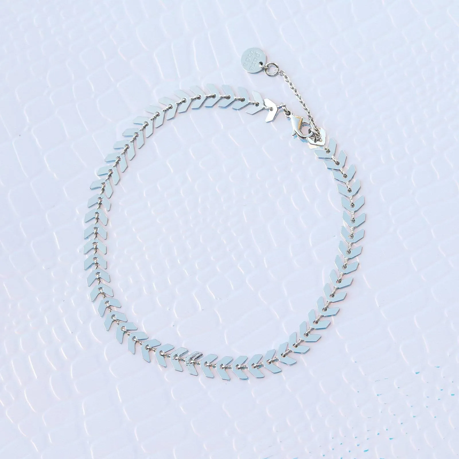 Chevron Chain Anklet sold by Pura Vida product image thumbnail 4