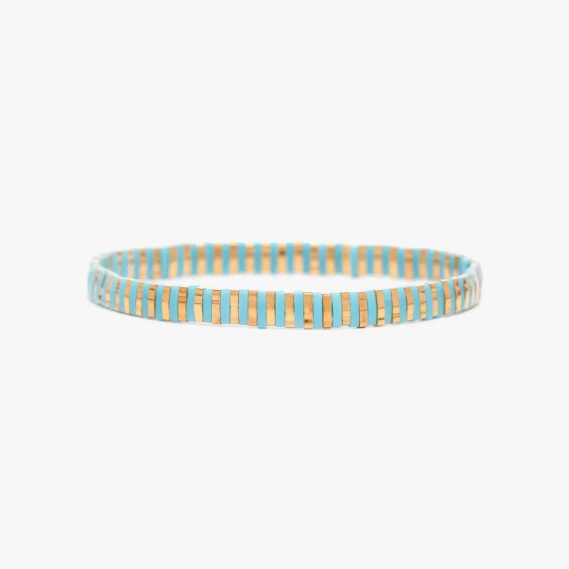 World Water Day Tile Bead Stretch Bracelet sold by Pura Vida
