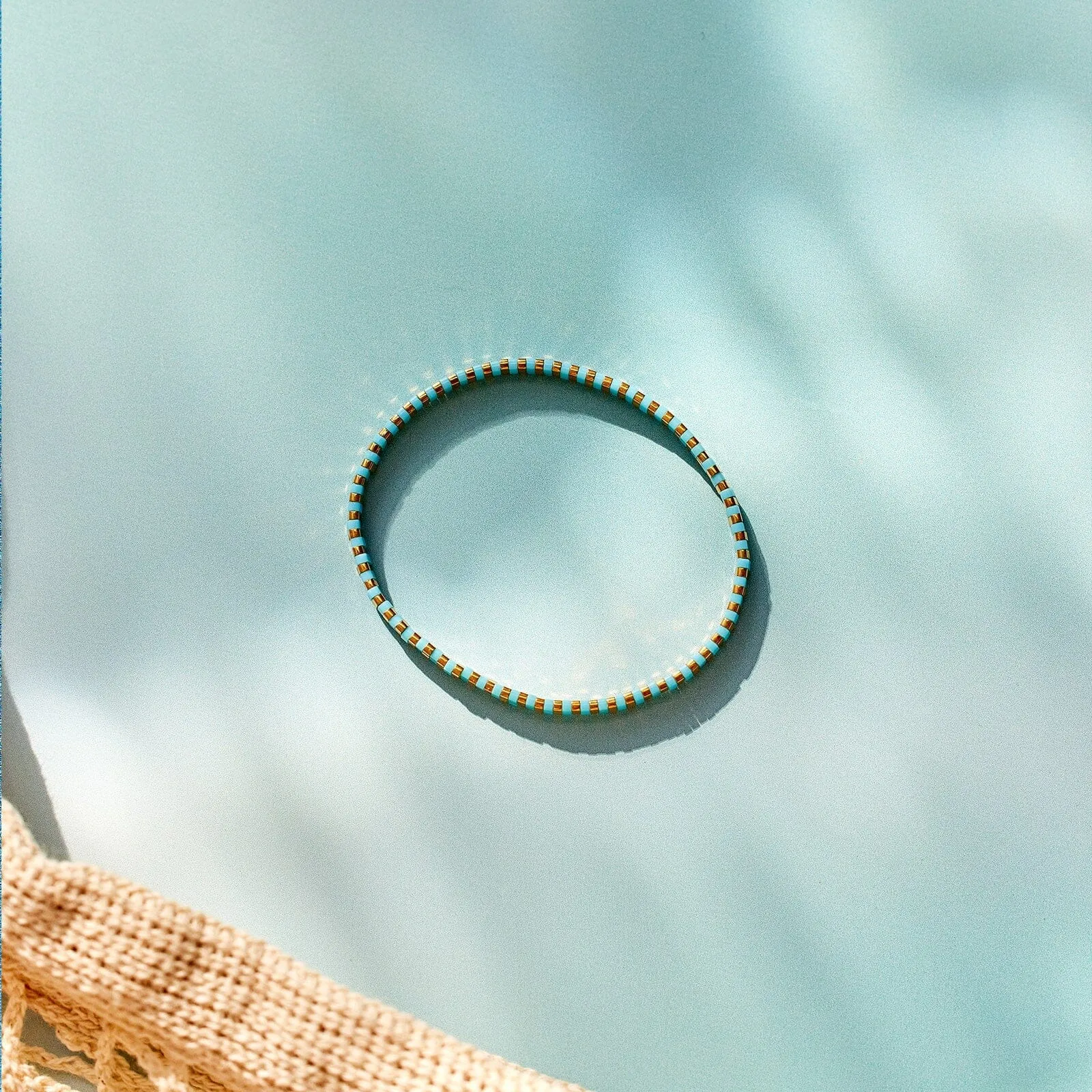 World Water Day Tile Bead Stretch Bracelet sold by Pura Vida product image thumbnail 4