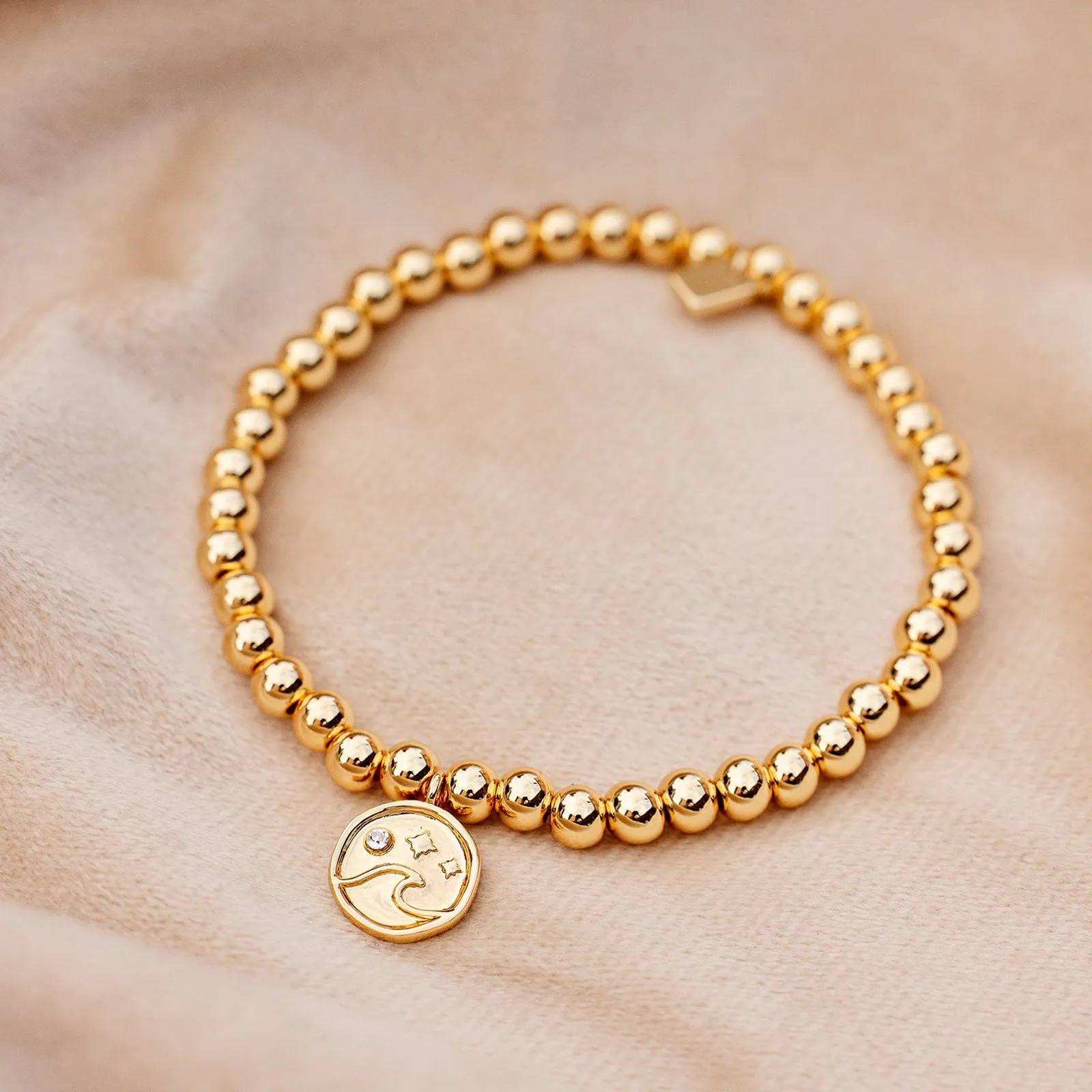 Wave Metal Stretch Bracelet sold by Pura Vida product image thumbnail 3