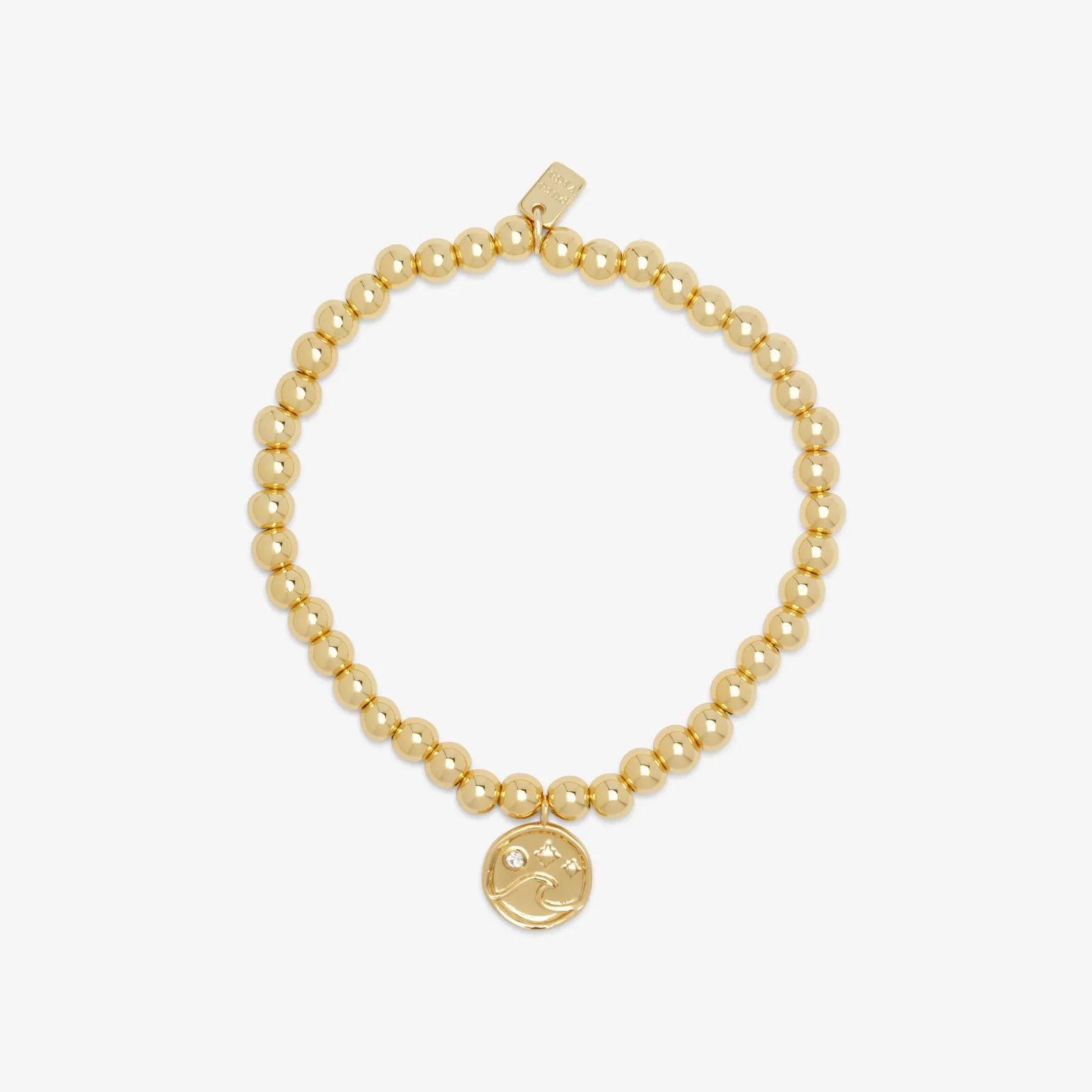 Wave Metal Stretch Bracelet sold by Pura Vida