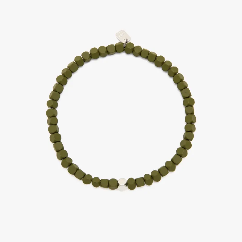 Men's Coated Hematite Stretch Bracelet sold by Pura Vida