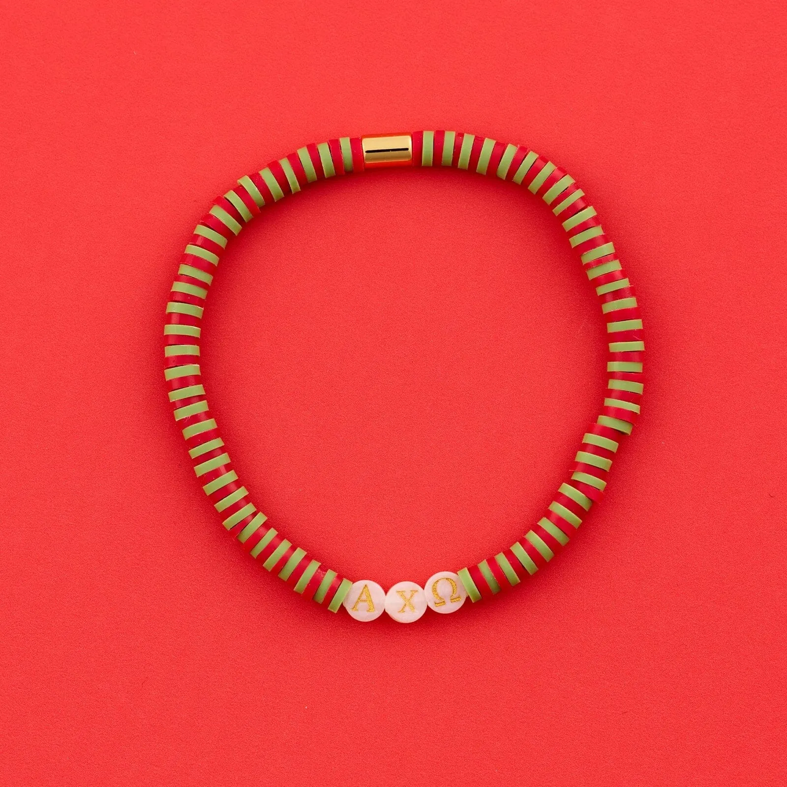 Alpha Chi Omega Stretch Bracelet sold by Pura Vida product image thumbnail 4