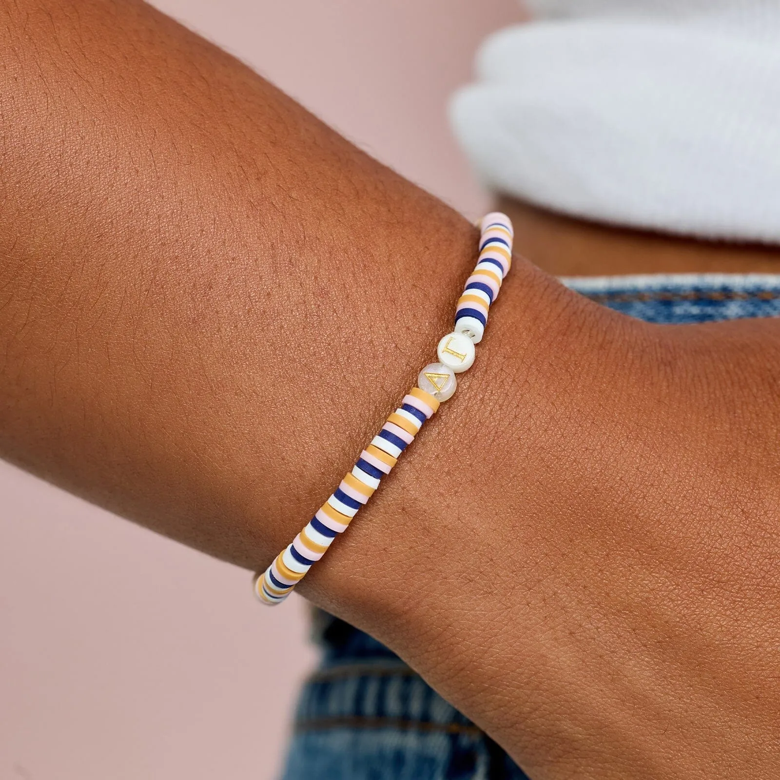 Delta Gamma Stretch Bracelet sold by Pura Vida product image thumbnail 2