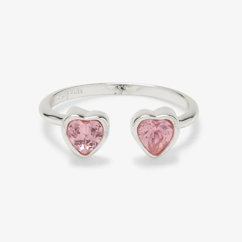 Twin Hearts Gemstone Ring sold by Pura Vida