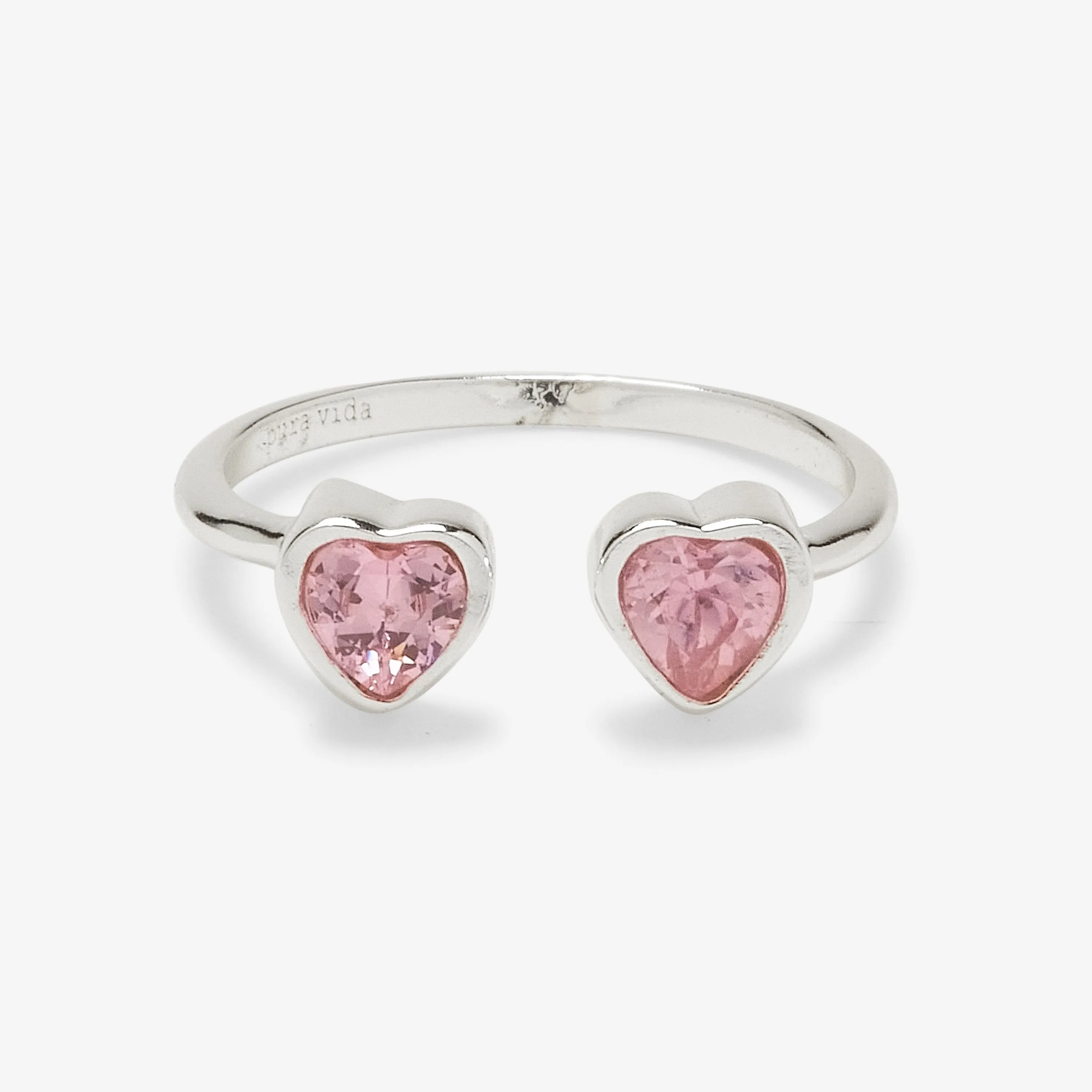 Twin Hearts Gemstone Ring sold by Pura Vida